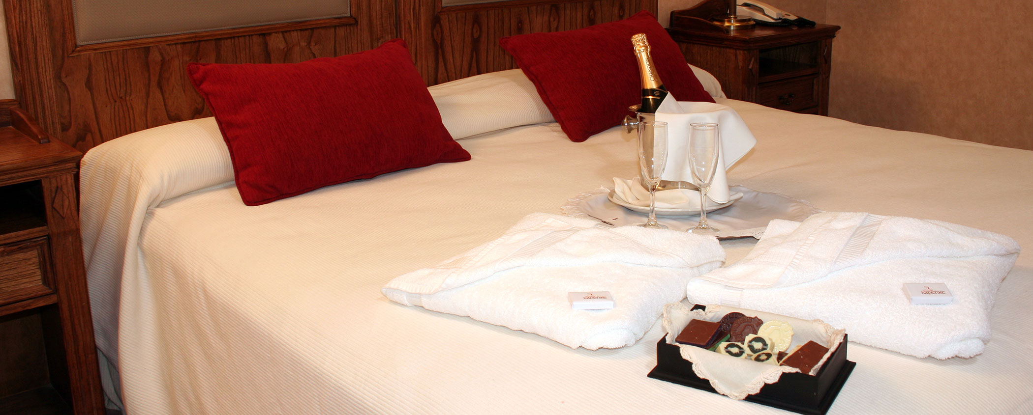 Habitación preparada en el Hotel Kapenke